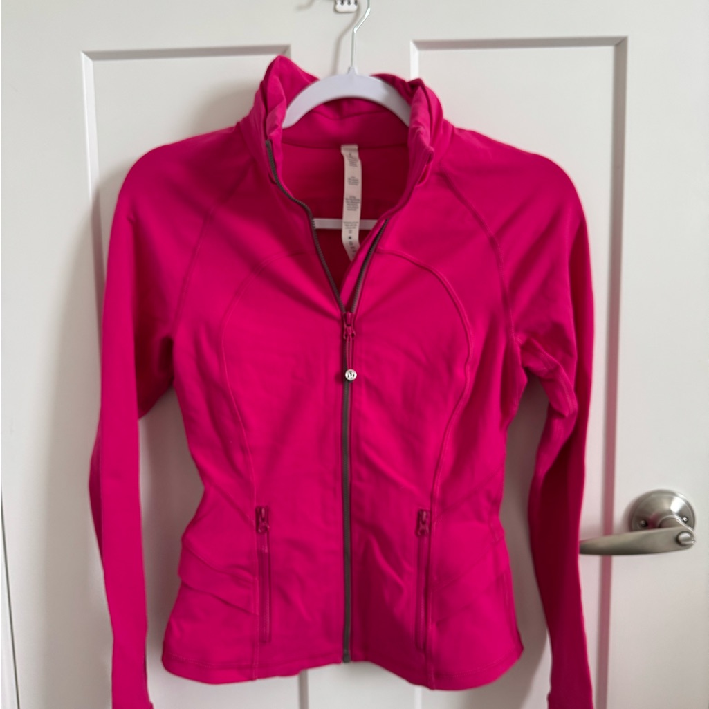 Lululemon Define Zip Up - Hot Pink